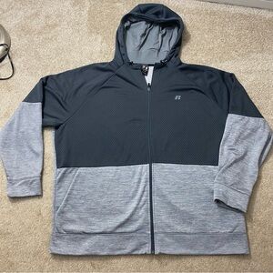 Russell Athletic Gray Tech Fleece Jacket